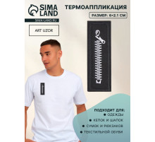 Термоаппликация «Молния», 6×2.1 см, набор 10 шт., чёрная