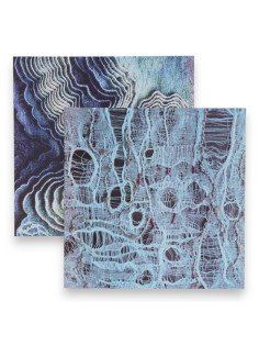 Фотофон для съёмок, двусторонний, картон, плотность 350 г «Ткань плетение», 50×50 см