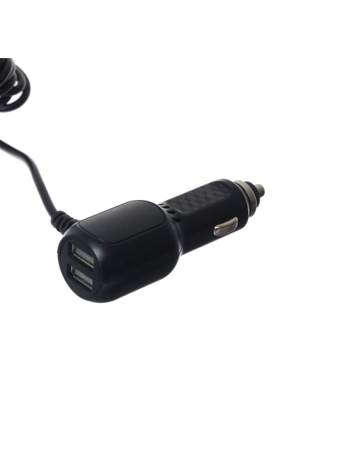 Зарядное устройство Cartage, micro USB, 2 USB 3.4 А, 5 В, провод 3.5 м