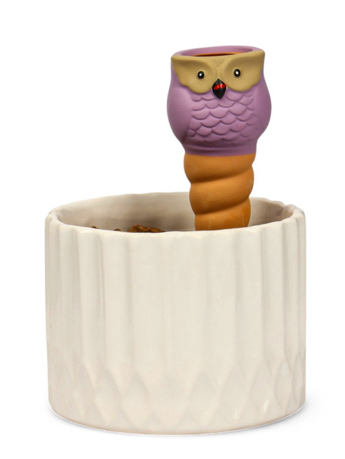 Автополив для комнатных растений «Совушка», 16×6 см, керамика, набор 4 шт., МИКС