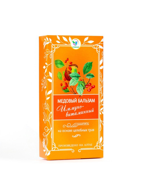 Безалкогольный алтайский медовый бальзам на травах Vitamuno «Иммуно-витаминный», 250 мл