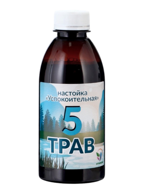 Настойка 5 трав «Успокоительная», 250 мл
