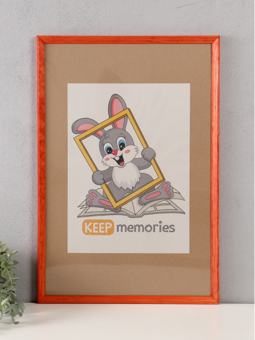 Фоторамка для фото 40×60 см Keep memories «Канон», махагон, (пластиковый экран), дерево