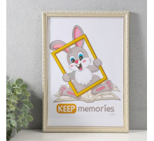Фоторамка для фото 21×30 см Keep memories «Модерн», бежевый, (пластик)