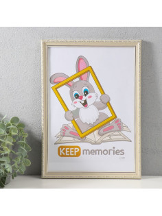 Фоторамка для фото 21×30 см Keep memories «Модерн», бежевый, (пластик)