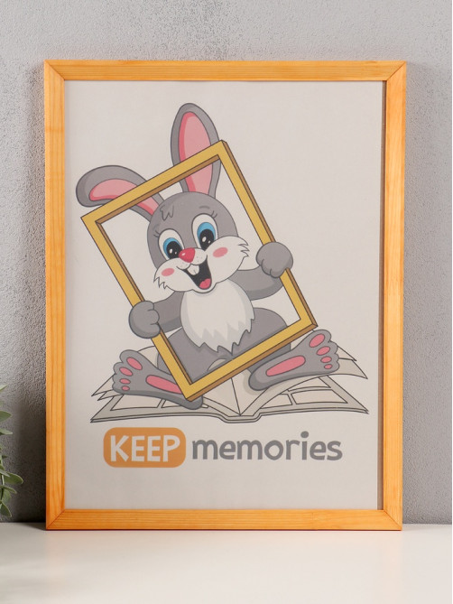 Фоторамка для фото 30×40 см Keep memories «Канон», сосна, (пластиковый экран), дерево