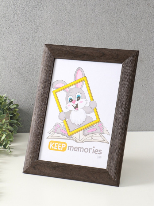 Фоторамка для фото 21×30 см Keep memories Luxe Elegance, с ножкой, пластик, коричневый, (пластиковый экран)