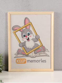 Фоторамка для фото 30×40 см Keep memories «Канон», белое дерево, (пластиковый экран)