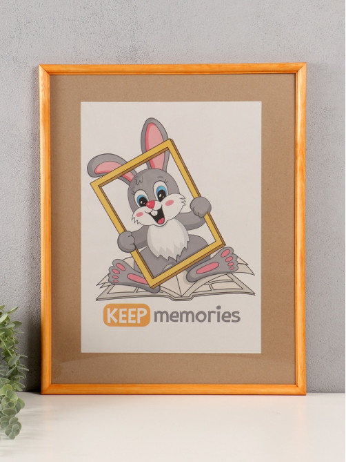 Фоторамка для фото 40×50 см Keep memories сосна, (пластиковый экран), дерево