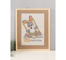 Фоторамка для фото 40×50 см Keep memories «Канон», белое дерево, (пластиковый экран)