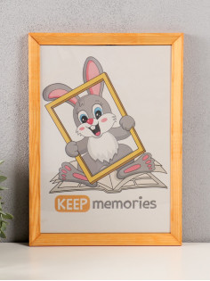 Фоторамка для фото 21×30 см Keep memories «Канон», сосна, (пластиковый экран), дерево