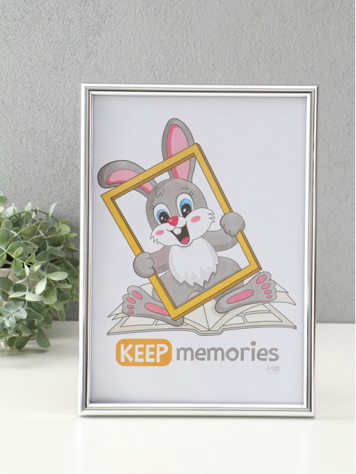 Набор фоторамок для фото 21×30 см Keep memories «Радуга», с подножкой, 3 шт., (пластиковый экран), серебро