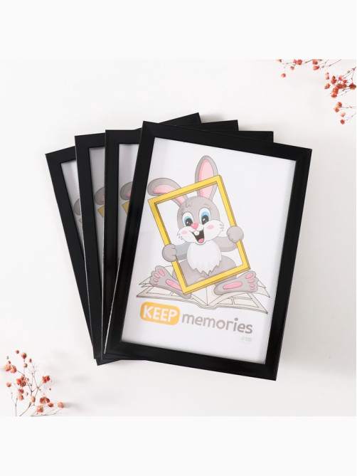 Набор фоторамок для фото 15×21 см Keep memories «Формат», 4 шт. чёрный
