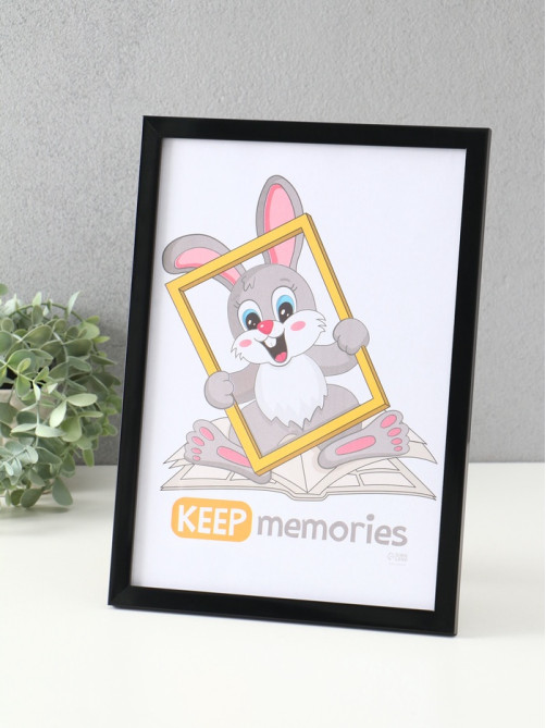 Набор фоторамок для фото 21×30 см Keep memories «Формат», с подножкой, набор 3 шт., (пластиковый экран), чёрный