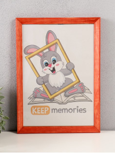 Фоторамка для фото 21×30 см Keep memories «Канон», махагон, (пластиковый экран), дерево