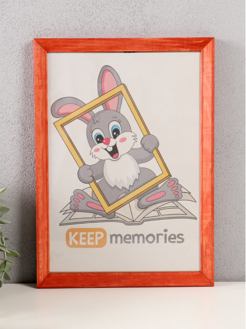 Фоторамка для фото 21×30 см Keep memories «Канон», махагон, (пластиковый экран), дерево