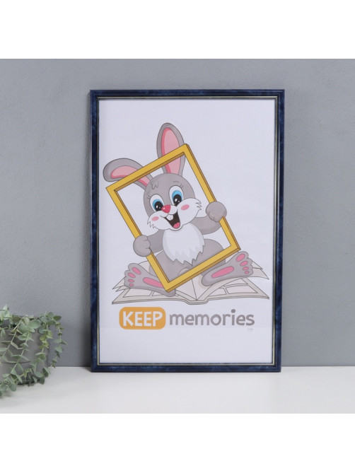 Фоторамка для фото 40×60 см Keep memories «Пиксель», пластик, бирюза, (пластиковый экран)