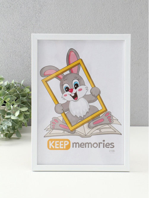 Набор фоторамок для фото 21×30 см Keep memories «Формат», с подножкой, 3 шт., (пластиковый экран), белый