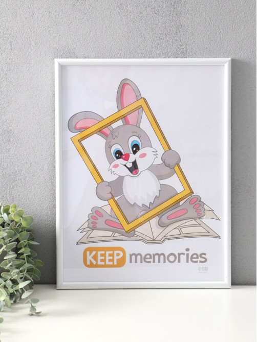 Набор фоторамок для фото 30×40 см Keep memories «Радуга», 4 шт., белый, (пластиковый экран))