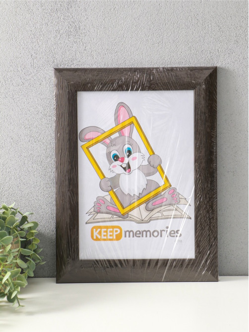 Фоторамка для фото 21×30 см Keep memories Luxe Elegance, с ножкой, пластик, коричневый, (пластиковый экран)