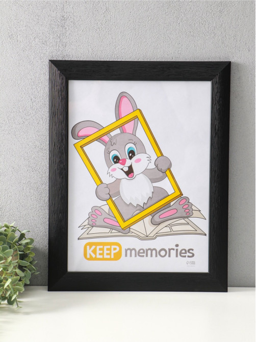 Фоторамка для фото 30×40 см Keep memories Luxe Elegance, пластик, чёрный, (пластиковый экран)