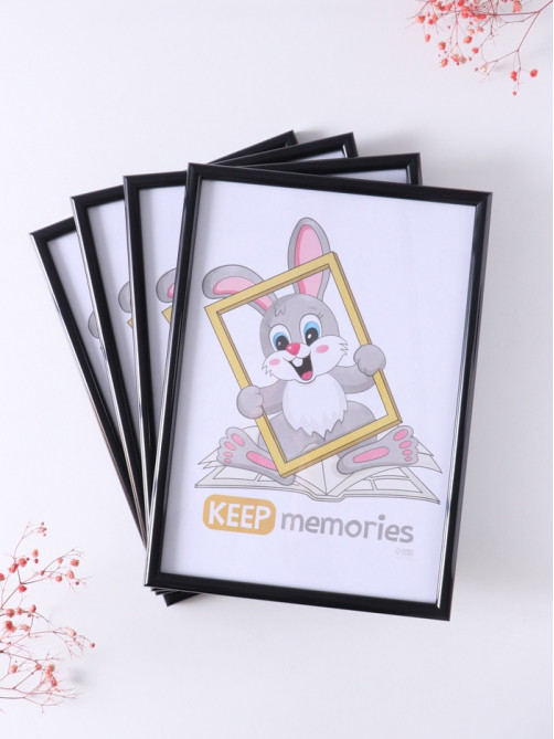 Набор фоторамок для фото 21×30 см Keep memories «Радуга», 4 шт., чёрный, (пластиковый экран)