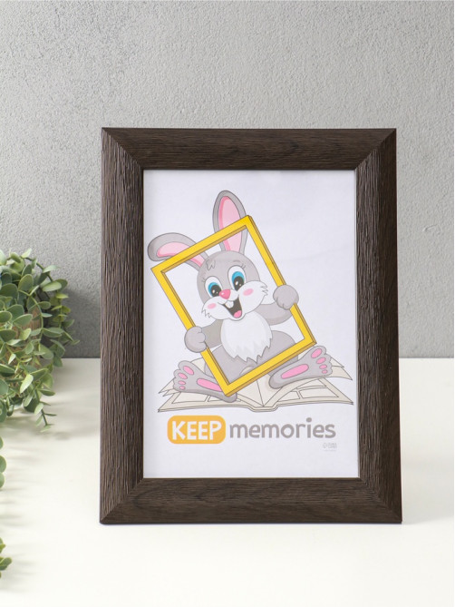 Фоторамка для фото 21×30 см Keep memories Luxe Elegance, с ножкой, пластик, коричневый, (пластиковый экран)