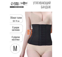 Бандаж послеродовой, утягивающий на липучке, размер M, черный, M&B