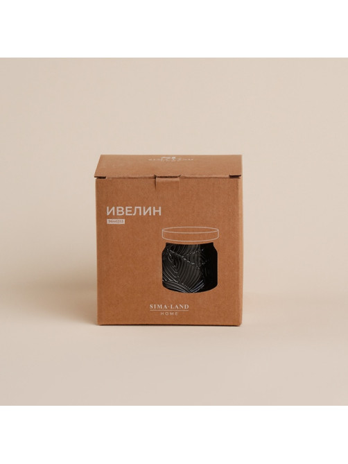 Банка для сыпучих продуктов SL Home «Ивелин», 1 л, 12×12 см, с деревянной крышкой, стекло, прозрачная