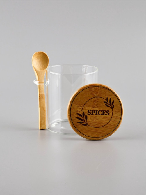 Банки стеклянные для хранения сыпучих продуктов и круп Spices, набор 3 шт. по 420 мл