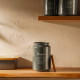 Банка для сахара SL Home, 9.5×14 см, с бамбуковой крышкой, серая