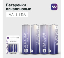 Батарейка алкалиновая Windigo, AA, LR6, блистер, 4 штуки