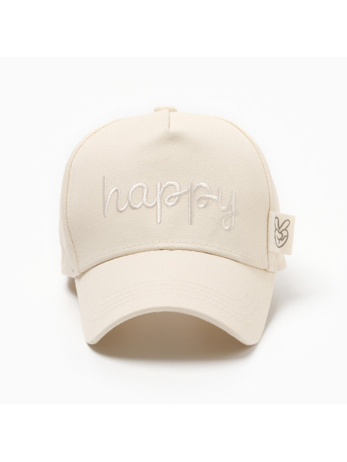 Кепка детская KAFTAN: Happy, цвет молочный, размер 52-54