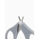 Ножницы маникюрные, детские, с защитным колпачком, серые