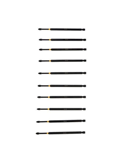 Бита ТУНДРА ПРОФИ, Torsion, сталь S2, PH2×150 мм, пластиковый кейс по 10 шт.