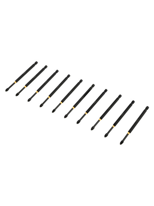 Бита ТУНДРА ПРОФИ, Torsion, сталь S2, PH2×127 мм, пластиковый кейс по 10 шт.