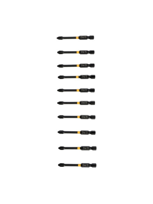 Бита ТУНДРА ПРОФИ, Torsion, сталь S2, PH2×65 мм, пластиковый кейс по 10 шт.