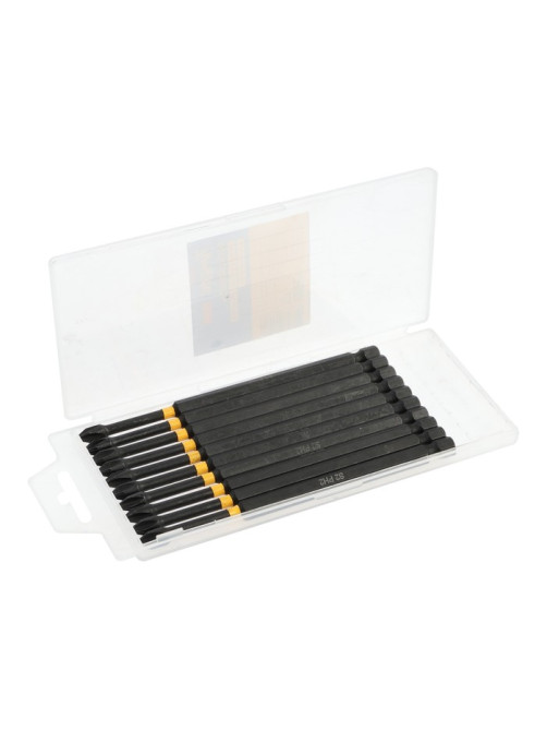 Бита ТУНДРА ПРОФИ, Torsion, сталь S2, PH2×127 мм, пластиковый кейс по 10 шт.