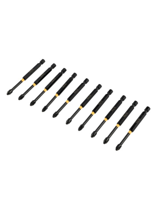 Бита ТУНДРА ПРОФИ, Torsion, сталь S2, PH2×90 мм, пластиковый кейс по 10 шт.