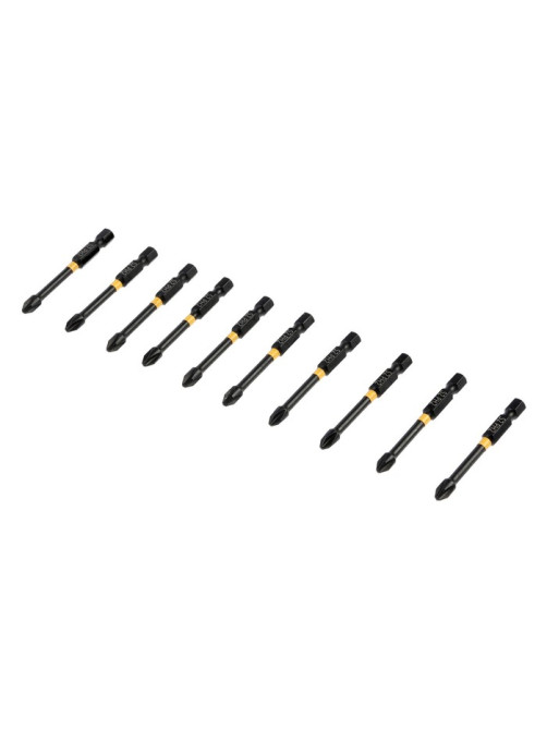 Бита ТУНДРА ПРОФИ, Torsion, сталь S2, PH2×65 мм, пластиковый кейс по 10 шт.
