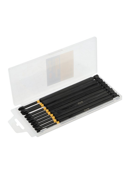 Бита ТУНДРА ПРОФИ, Torsion, сталь S2, PH2×150 мм, пластиковый кейс по 10 шт.