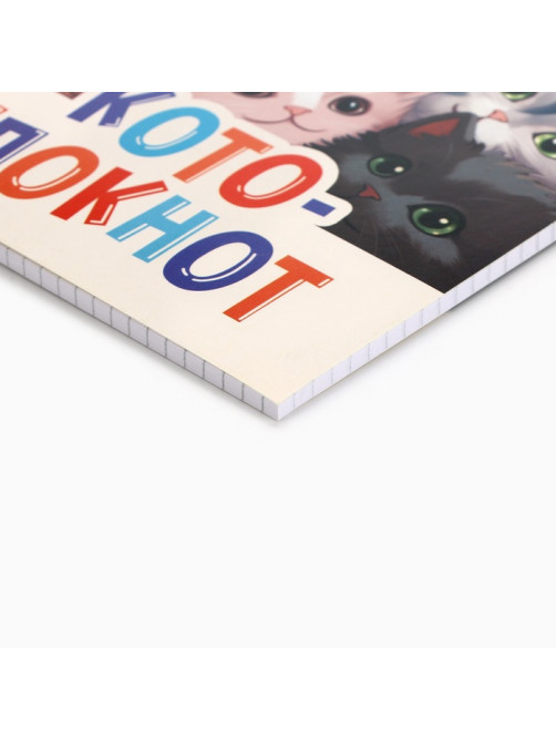 Блокнот А5, 40 л., обложка картон «Коты»