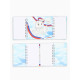 Двойной блокнот на гребне, мягкая обложка, размер 14.5×12 см, 48 л. «Можешь всё»