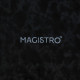 Блюдо сервировочное с соусником Magistro «Ночной дождь», 31×18.5×4 см, фарфор, чёрное