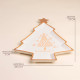 Тарелка новогодняя SL Home «Ёлка», 28.5×29×3 см, керамика, белая