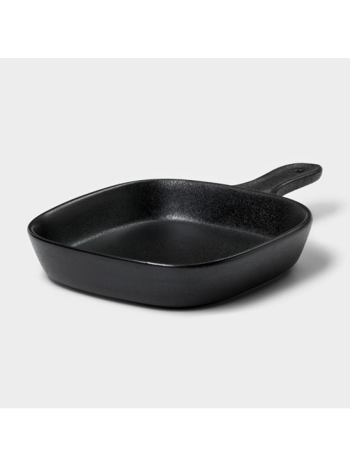 Блюдо для подачи Magistro Carbon, 28×19×4 см, фарфор, чёрное