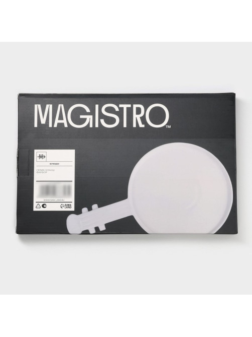 Блюдо Magistro «Гитара», 34.5×20.7×2 см, фарфор, белое