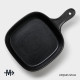 Блюдо для подачи Magistro Carbon, 28×19×4 см, фарфор, чёрное