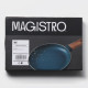 Блюдо для подачи Magistro, d=20 см, с деревянной ручкой, фарфор, бирюзовое