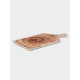 Блюдо для подачи Magistro Wood, 36.5×18×1.2 см, фарфор, коричневое